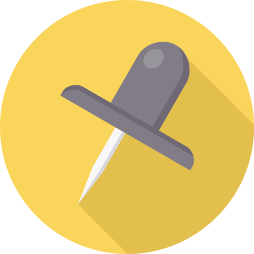 Push pin Icon monk Flat icon