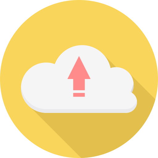 cloud computing Icon monk Flat icona