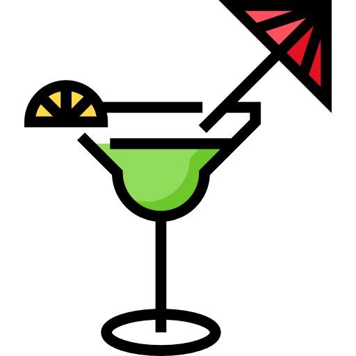 Cocktail Detailed Straight Lineal color icon