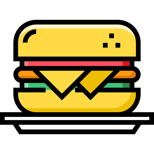 hamburger Detailed Straight Lineal color icona