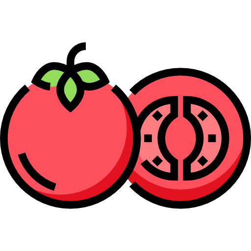토마토 Detailed Straight Lineal color icon