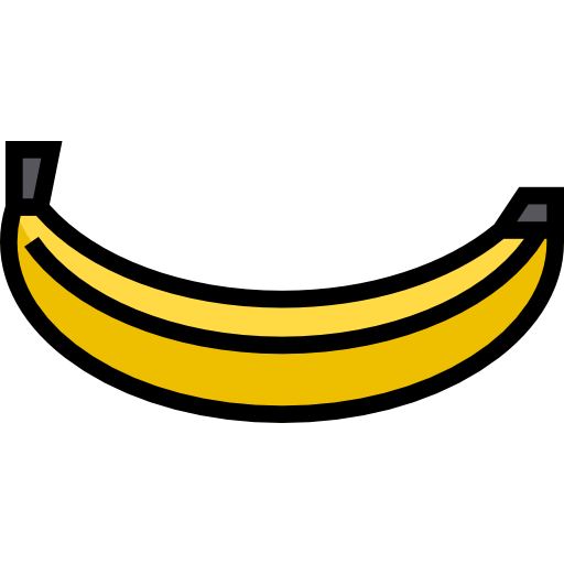 banan Detailed Straight Lineal color ikona