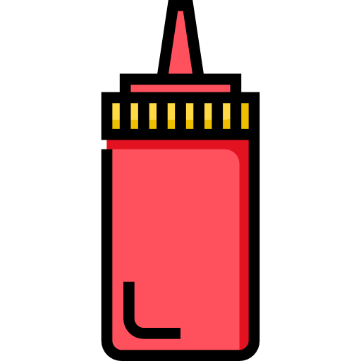 Ketchup Detailed Straight Lineal color icon