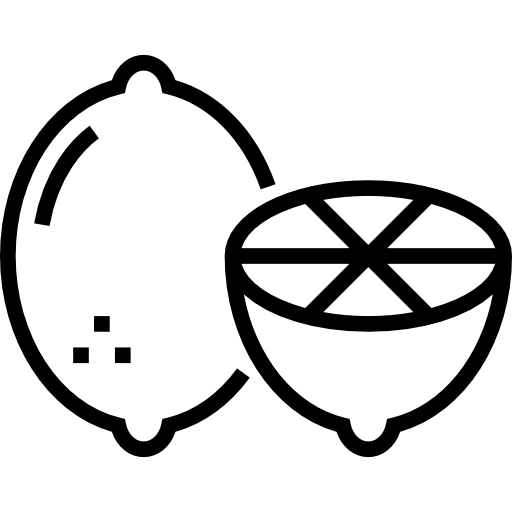 레몬 Detailed Straight Lineal icon