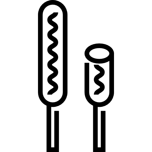corndog Detailed Straight Lineal icona