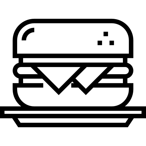 バーガー Detailed Straight Lineal icon