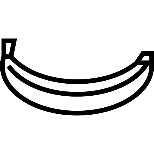 banan Detailed Straight Lineal ikona