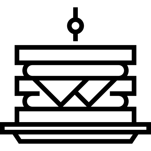 emparedado Detailed Straight Lineal icono
