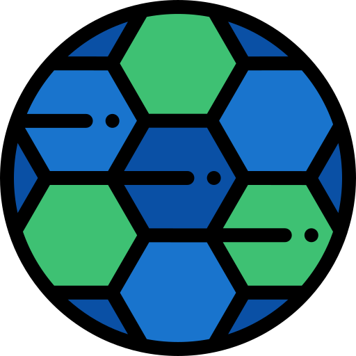 piłka nożna Detailed Rounded Lineal color ikona