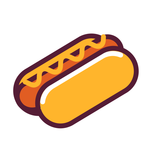 Hot dog Generic Color Omission icon