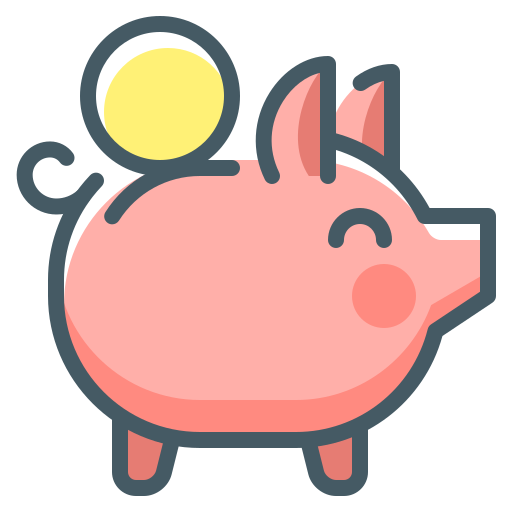 Piggy bank Generic Color Omission icon