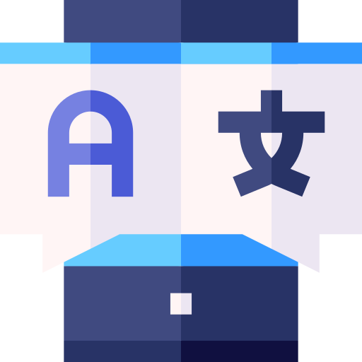 Translator Basic Straight Flat icon