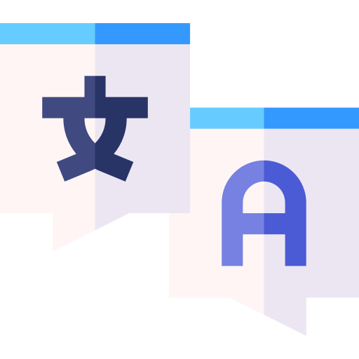 vertaler Basic Straight Flat icoon
