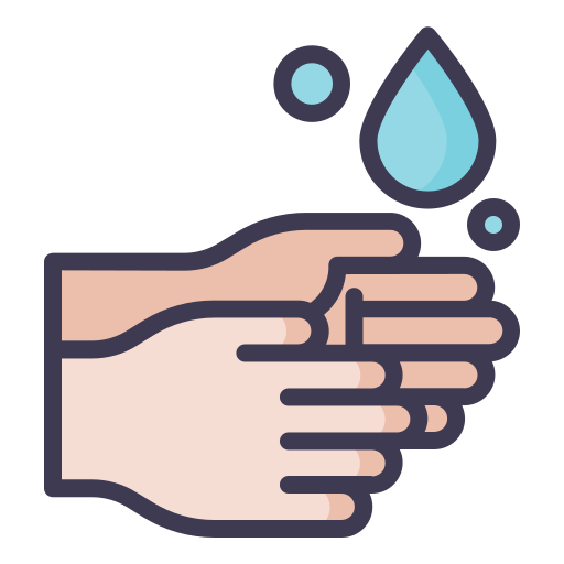 se laver les mains Generic Outline Color Icône