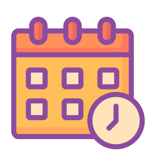 calendario Generic Outline Color icono