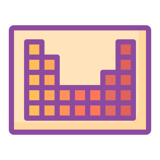 주기율표 Generic Outline Color icon