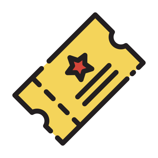 Ticket Generic Outline Color icon