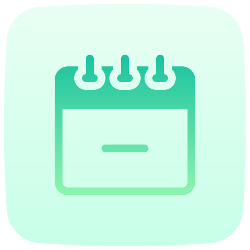 calendario Generic Flat Gradient icono