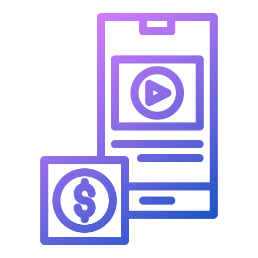 Mobile video Generic Gradient icon