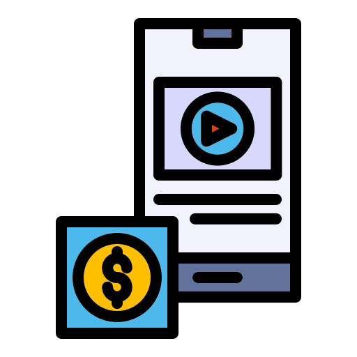 Mobile video Generic Outline Color icon