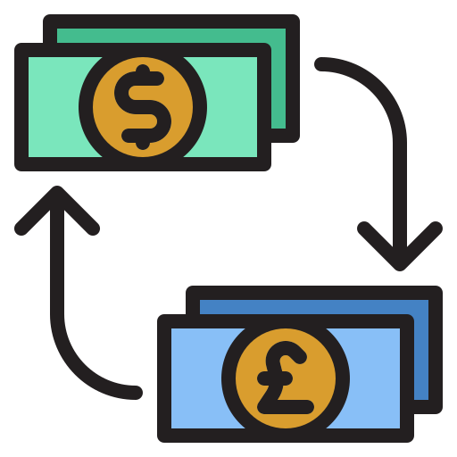 Exchange Generic Outline Color icon