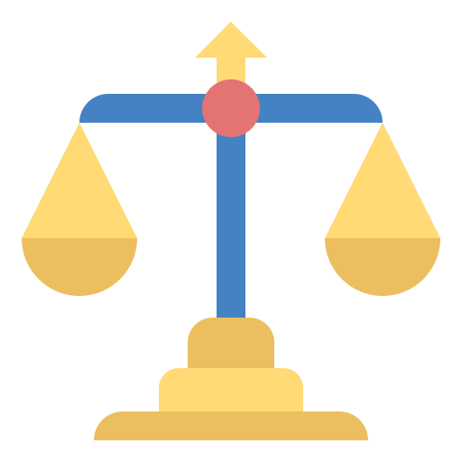 Scale of justice Generic Flat icon