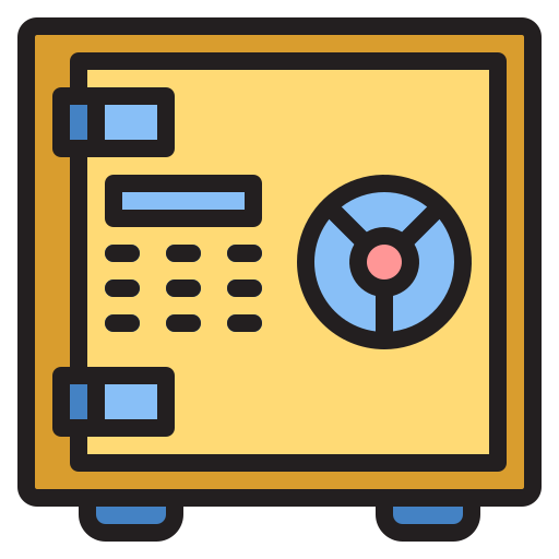 Safe box Generic Outline Color icon