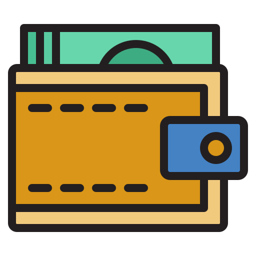 Wallet Generic Outline Color icon