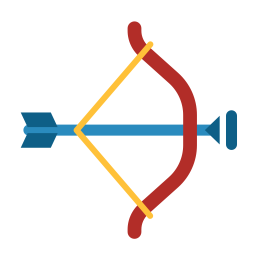 Лук и стрела Generic Flat иконка