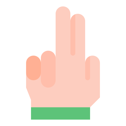 Two fingers Generic Flat icon