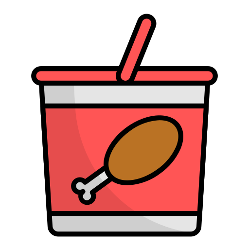 Chicken bucket Generic Outline Color icon