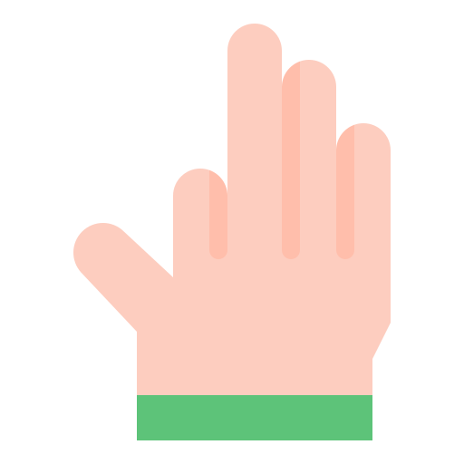 drei finger Generic Flat icon