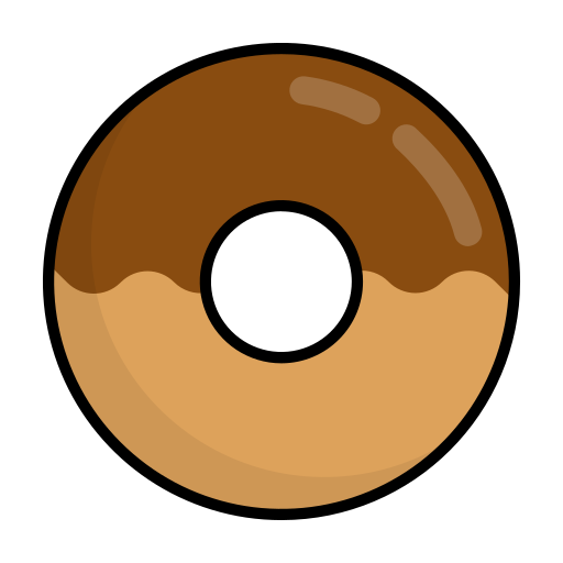 Donut Generic Outline Color icon