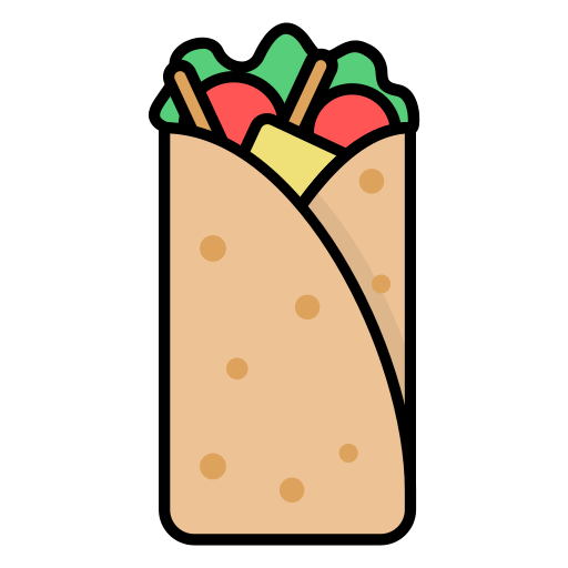 burrito Generic Outline Color icoon