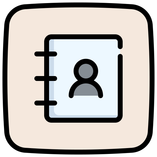 Phone book Generic Outline Color icon