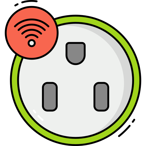 smart plug Generic Outline Color icon