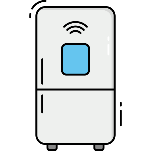 Smart fridge Generic Outline Color icon