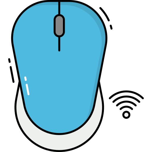 bezprzewodowa mysz Generic Outline Color ikona