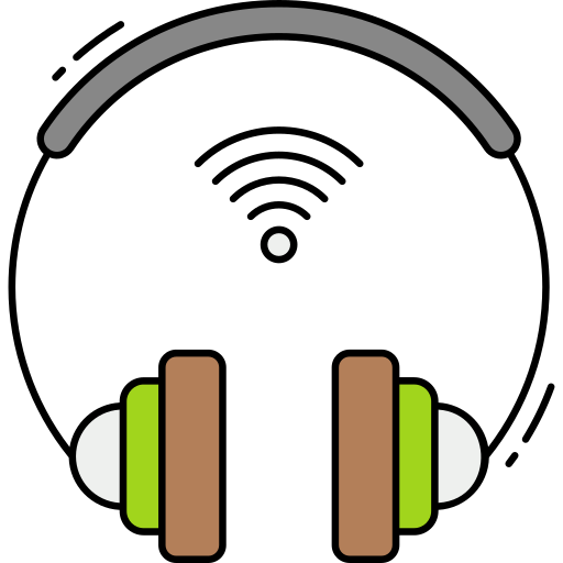 słuchawki bezprzewodowe Generic Outline Color ikona