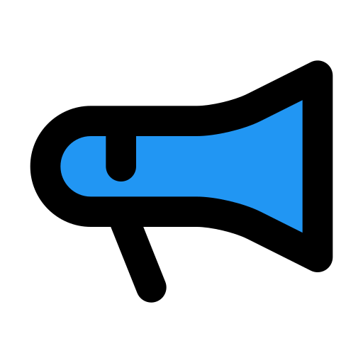 Bullhorn Generic Outline Color icon