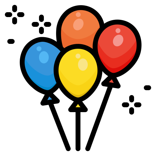 ballon dDara Lineal Color icon