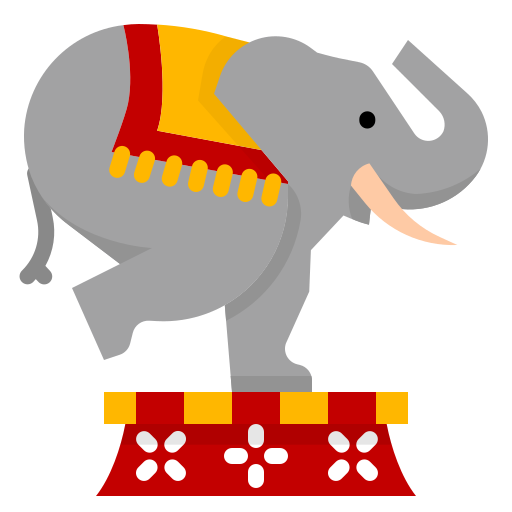 Elephant dDara Flat icon