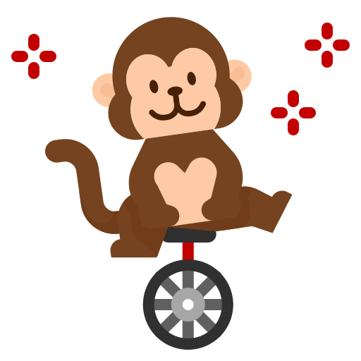 scimmia dDara Flat icona