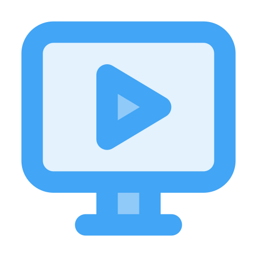 Video streaming Generic Blue icon