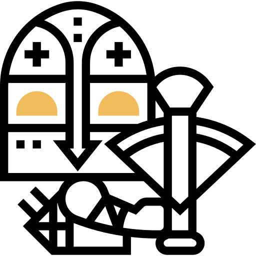 kruisboog Meticulous Yellow shadow icoon
