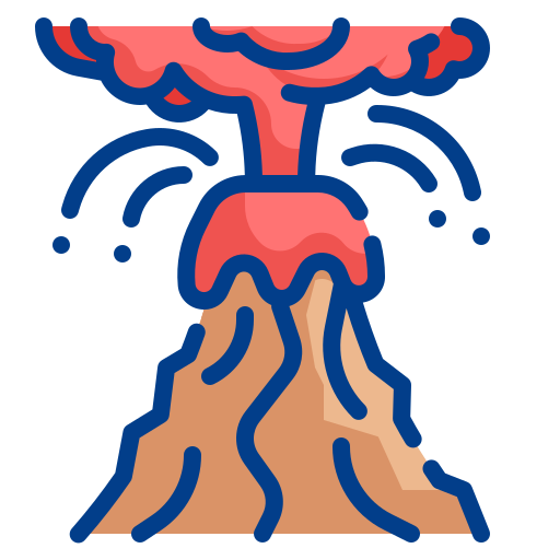火山 Wanicon Lineal Color icon