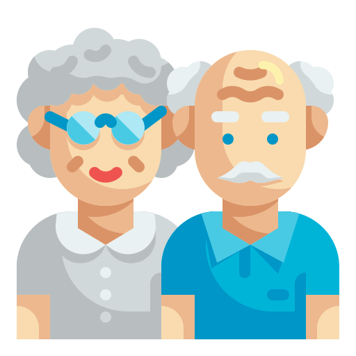 Бабушка и дедушка Wanicon Flat иконка