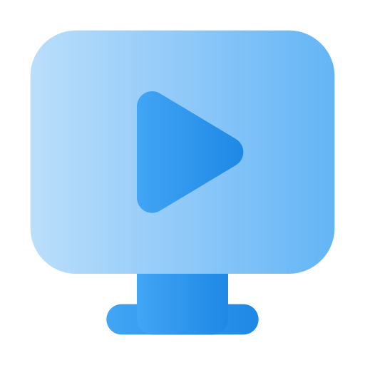 video streaming Generic Flat Gradient icona
