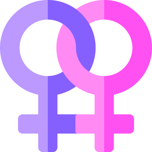 lesbianas Basic Rounded Flat icono