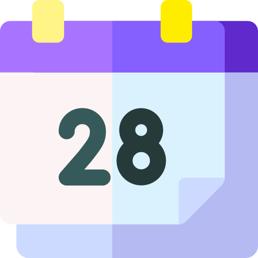 Calendar Basic Rounded Flat icon